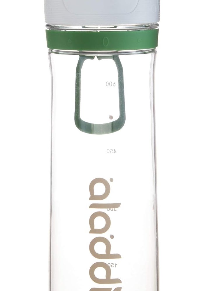 Aladdin Active Hydration Tracker Water Bottle 0.8L Green - Leakproof Lid & Refill Tracker - Image 1