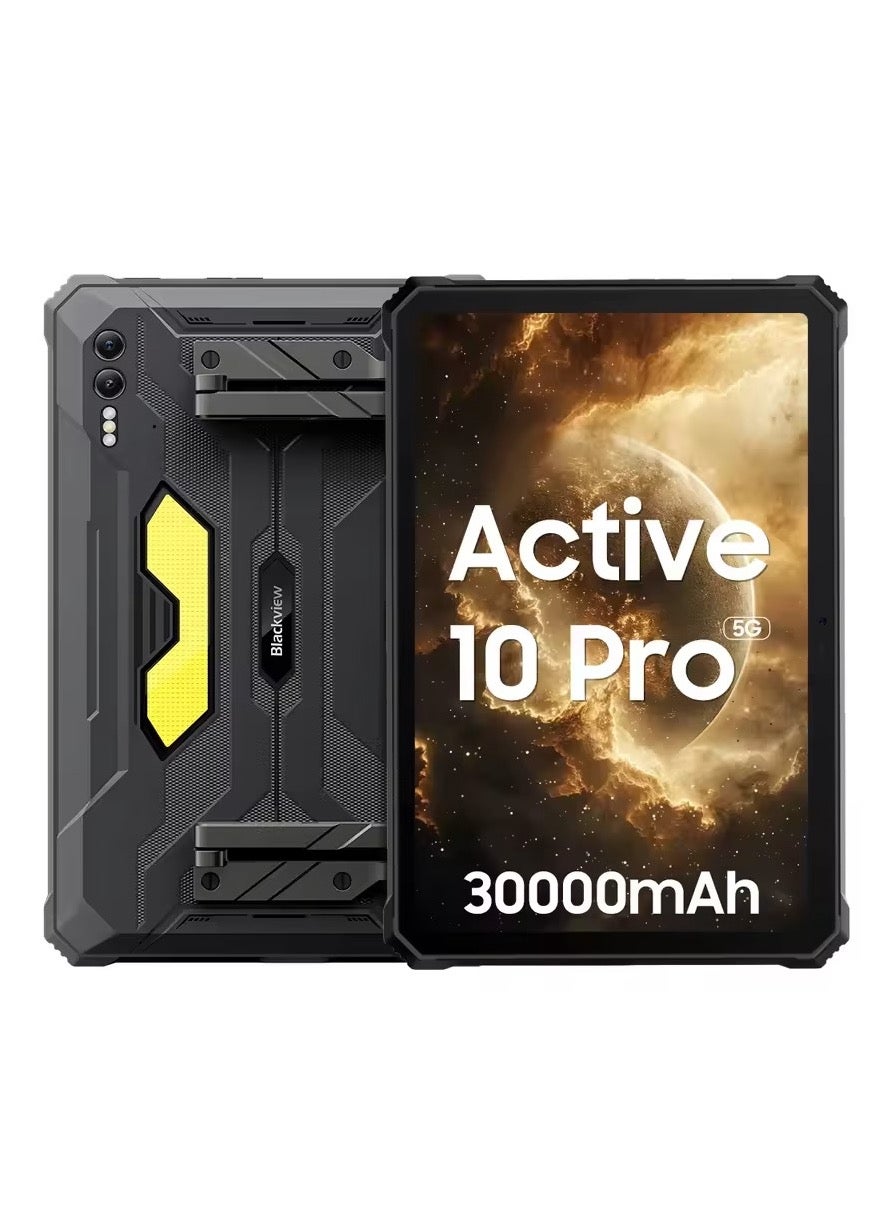 Blackview Active 10 Pro Rugged Tablets 5G MTK 7300, 11″ FHD+ Display, 12GB 512GB, 30000mAh Battery 108MP Camera - Black