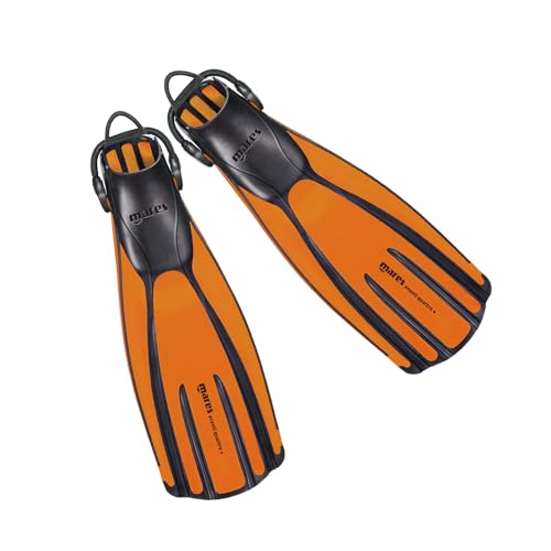 Mares Unisex Adults Avanti Quattro Diving Fins Durable Efficient Versatile OpenHeel Scuba Fins with FourChannel Design Bungee Strap Orange Regular - Image 3