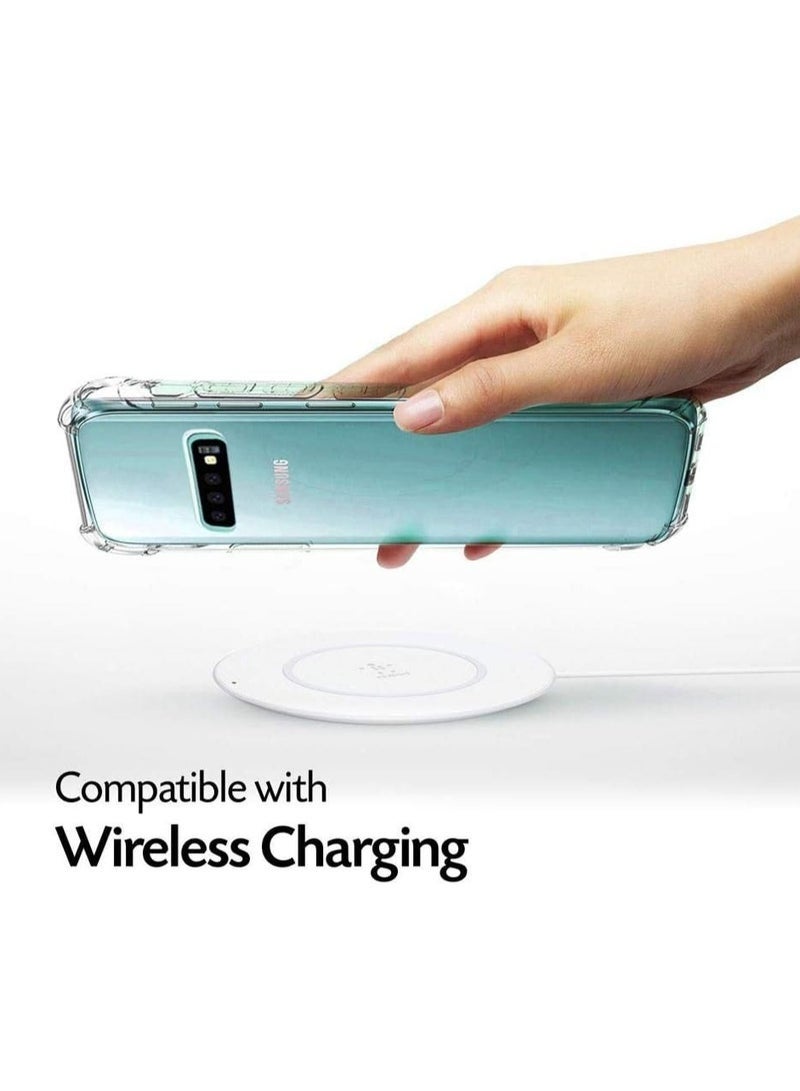 LEDIN Case for Samsung Galaxy S10 Plus Clear Case Soft Flexible Silicone Back Cover Shockproof Anti Scratch Case with Reinforced Bumper Corner Compatible for Samsung Galaxy S10 Plus Clear - Image 2