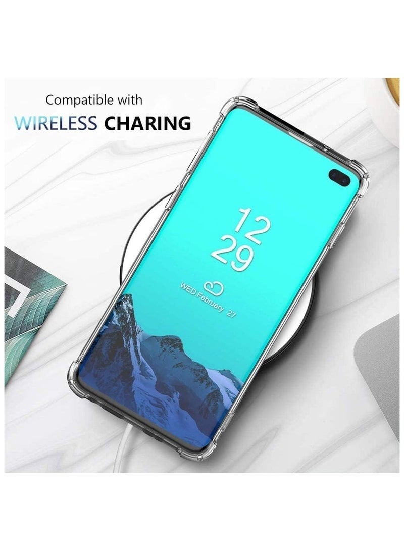 LEDIN Case for Samsung Galaxy S10 Plus Clear Case Soft Flexible Silicone Back Cover Shockproof Anti Scratch Case with Reinforced Bumper Corner Compatible for Samsung Galaxy S10 Plus Clear - Image 5