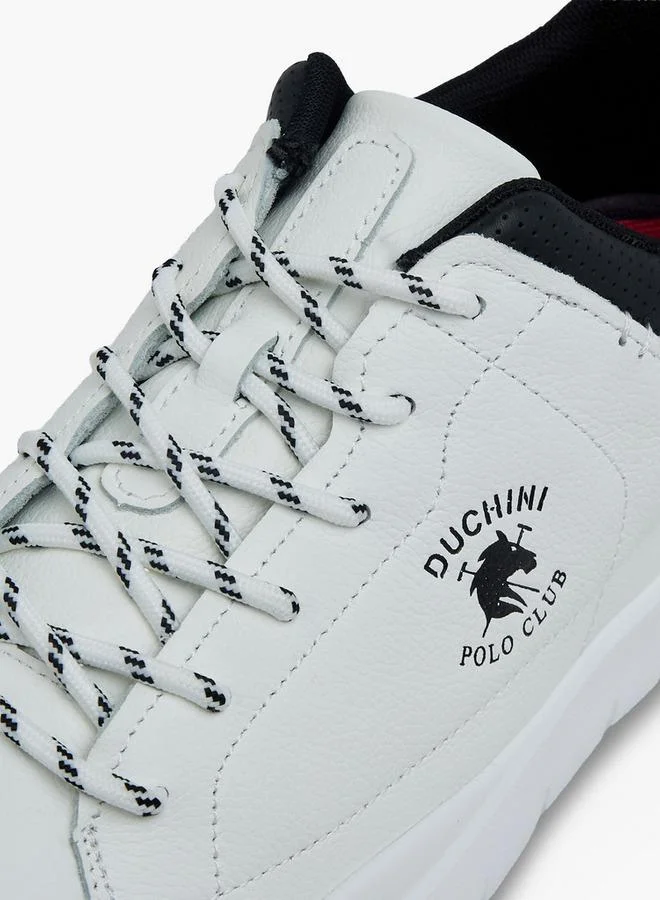 Duchini WHITE Polo Club Men Lace-Up Ankle Sneakers for Men | Best Price UAE