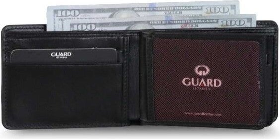 Guard Black Croco Genuine Leather Men's Wallet  - Image 3
