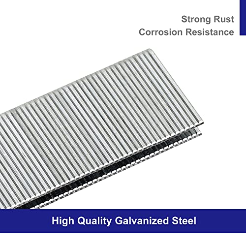 HW HAMWOO 18 Gauge by 1/2 to 1 in Multi-Pack Narrow Crown Staples, 1200-Pack Including 1/2"- 400; 3/4"- 400; 1"- 400 (Silver) - Image 3