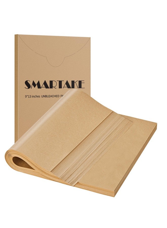 SMARTAKE 300 قطعة من ورق البرشمان لخبز، 9X13 بوصة، ورق خبز مقطع مسبقًا غير لاصق، للخبز والشواء والقلي الهوائي وتبخير الخبز وكعك الأكواب والبسكويت والمزيد (غير مبيض) - Image 1