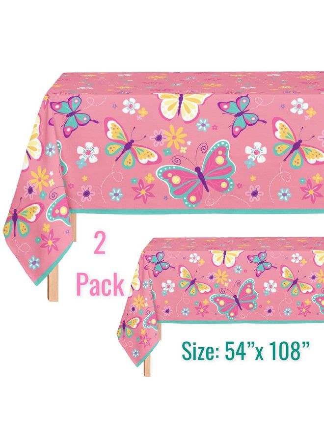 Oojami تكفي 24 ضيفًا على شكل فراشة لحفلات أعياد الميلاد، مجموعة أطباق عشاء مقاس 9 بوصات، أطباق حلوى مقاس 7 بوصات، مناديل بسعة 9 أونصة، 14 قطعة على شكل فراشة دوامية، لوازم تزيين حفلات أعياد الميلاد - Image 4