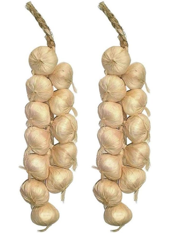 SpzcdZa SpeedDa 2Pack Kitchen Garden Indoor Decor Artificial Garlic Strings - Image 1
