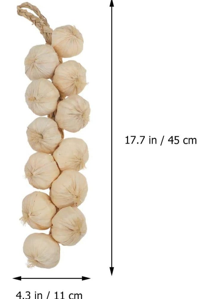 SpzcdZa SpeedDa 2Pack Kitchen Garden Indoor Decor Artificial Garlic Strings - Image 2