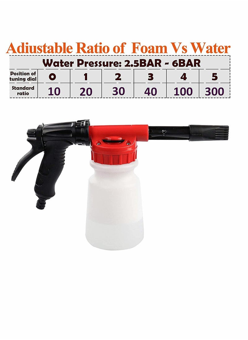 KASTWAVE Car Wash Foam Gun,Foam Cannon for Garden Hose,Adjustment Ratio Dial Foam watering can,Car Wash Soap Spray Foamer,The Ultimate Car Wash Foamer  - Image 2