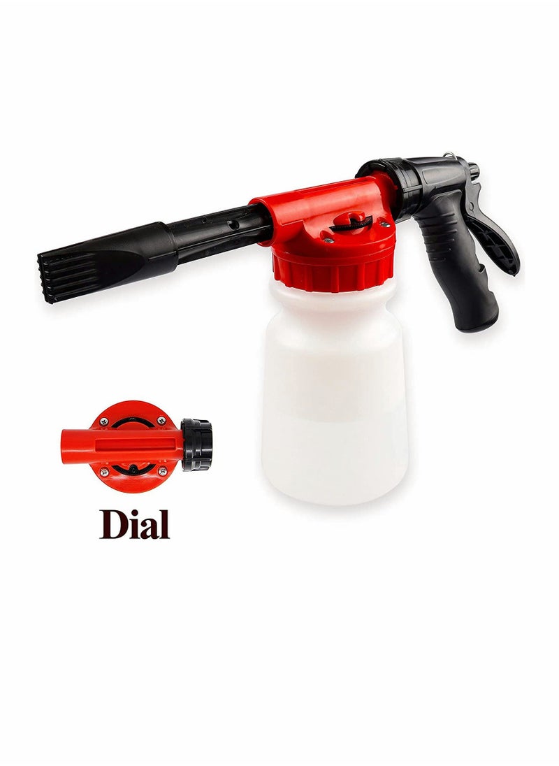 KASTWAVE Car Wash Foam Gun,Foam Cannon for Garden Hose,Adjustment Ratio Dial Foam watering can,Car Wash Soap Spray Foamer,The Ultimate Car Wash Foamer  - Image 1
