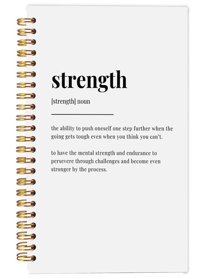 Ecezatik Strength Inspirational Notebook Journal, Inspirational Motivational Gifts for Women Men, Inspirational Spiral Notebook Journal 5.5x8.3 - Image 1