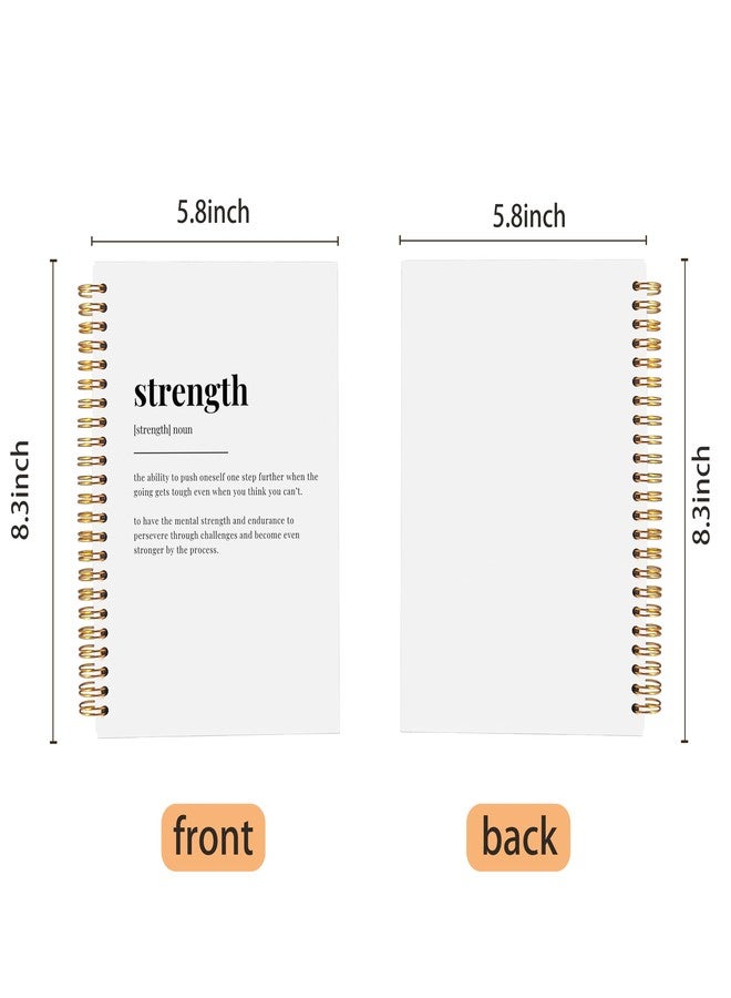 Ecezatik Strength Inspirational Notebook Journal, Inspirational Motivational Gifts for Women Men, Inspirational Spiral Notebook Journal 5.5x8.3 - Image 5