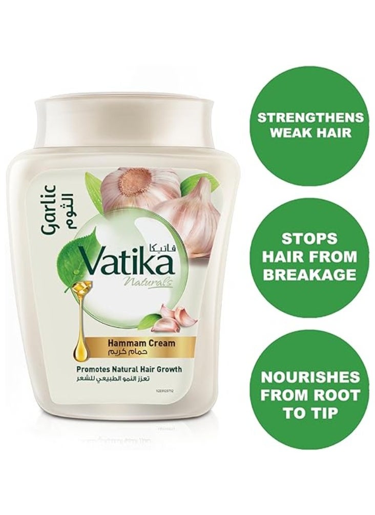 VATIKA - Vatika Naturals Hammam Cream With Garlic - 225 Gm - Image 1