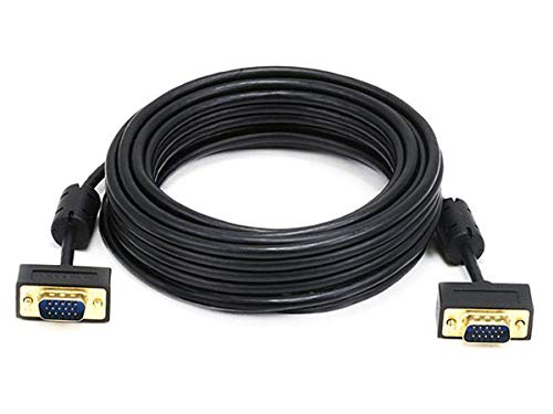 Monoprice 25ft Ultra Slim SVGA Super VGA 3032AWG MM Monitor Cable w ferrites Gold Plated Connector - Image 1