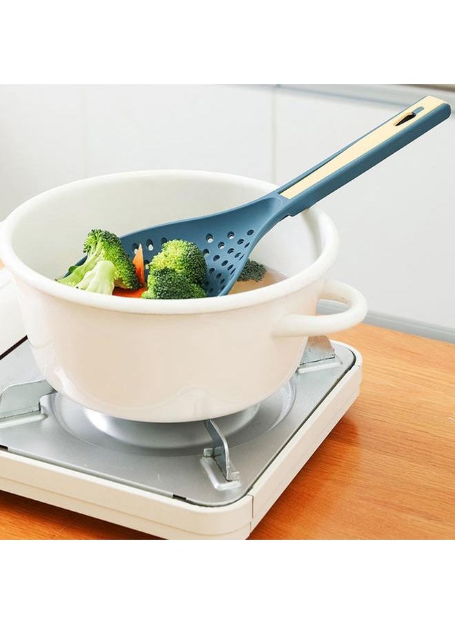 Thoraya - Plastic Skimmer Spoon Large Capacity Heat Resistant Multifunctional Fine Slotted Spoon with Clip Kitchen Supplies - Image 1