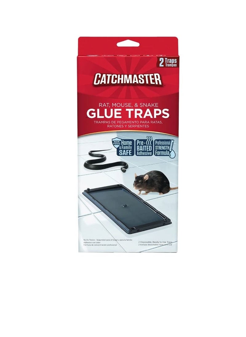 Catchmaster - Catchmaster 402 Baited Rat, Mouse and Snake Glue Traps Professional St - Image 1