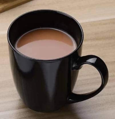 LVOOK Proclain Bone China Plain Solid Tableware Tea Coffee Mug and Cup Sets| Pack of 12- (Black, 220 ML) - Image 4