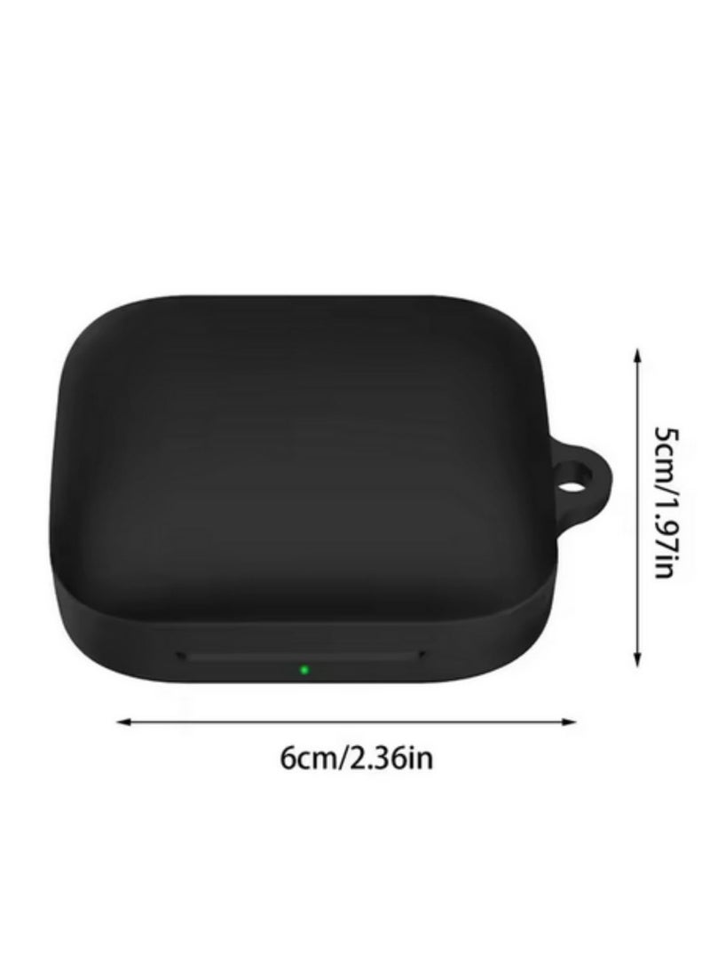 "غطاء حماية سيليكون مضاد للصدمات لسماعات OnePlus Buds 3 - غطاء متين للأذن بألوان صلبة - إكسسوارات سماعات لسماعات OnePlus - أسود" - Image 2