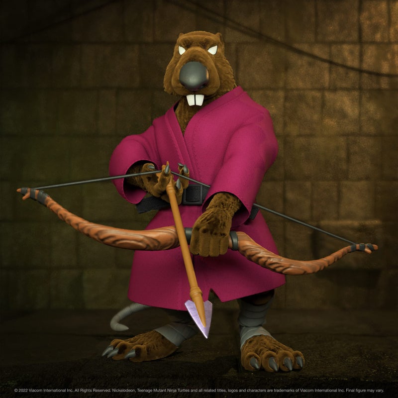 Super7 ULTIMATES! Teenage Mutant Ninja Turtles Splinter (Version 2) - 7" TMNT Action Figure with Accessories Classic Cartoon Collectibles and Retro Toys - Image 5