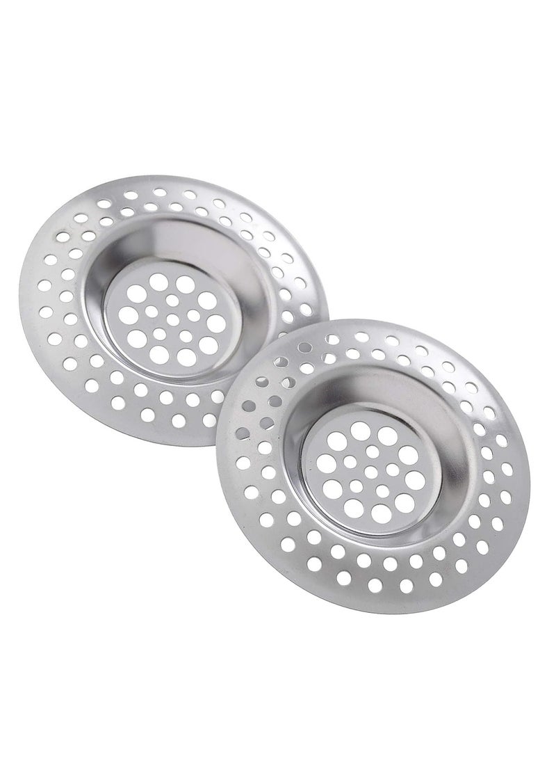 Blythornix مصفاة تصريف بلايثورنيكس من الفولاذ المقاوم للصدأ، سدادات حوض المطبخ الدائرية، مصفاة تصريف لحوض الحمام وسلة الأحواض 2 عبوة 70 مم - Image 1