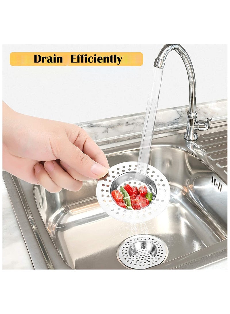 Blythornix مصفاة تصريف بلايثورنيكس من الفولاذ المقاوم للصدأ، سدادات حوض المطبخ الدائرية، مصفاة تصريف لحوض الحمام وسلة الأحواض 2 عبوة 70 مم - Image 4