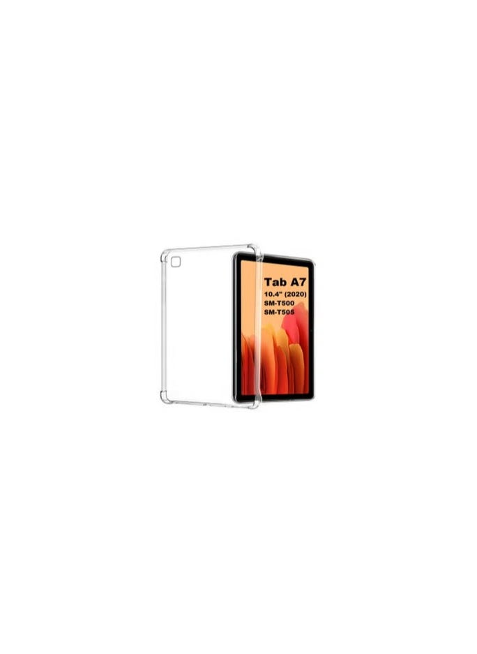 CATANES - Samsung Galaxy Tab A7 10.4 inch (2020) Clear Soft TPU Back Case Shockproof Reinforced Corners Transparent Cover Compatible with Models SM-T500 / SM-T505 - Image 1