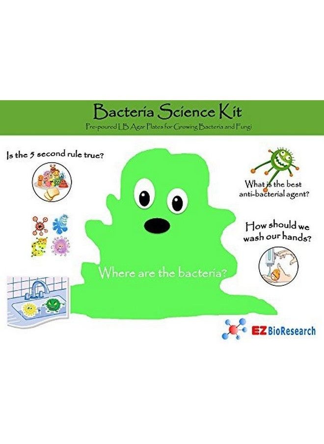 Bacteria Science Kit (I) : Prepoured Lb Agar Plates And Cotton Swabs, Ebook For Science Fair Project With Award Winning Experiments