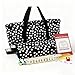 IFNOW American Mahjong Game Set Portable Bag 166 Premium Tiles with 4 AllinOne Rack100 Chips Wind Indicator English Manual Easy Carry Full Size Complete Mahjong Set Polka Dot Bag Mahjong Set - Image 2