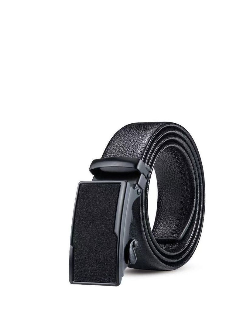 Loquat - Men's automatic buckle business belt Frosted crossbar - Image 1