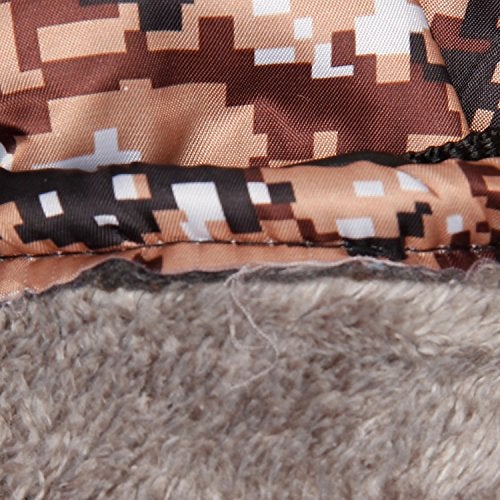 FabSeasons Camouflage Unisex Winter Gloves for Men & Women, Acrylic Woolen on The Inside and PU Material on The Outside - Image 3