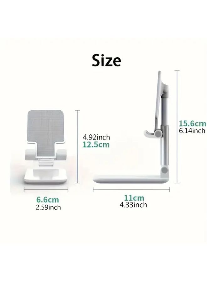 Black Adjustable Desktop Phone Stand Universal Tablet Holder Ergonomic Compact - Image 2