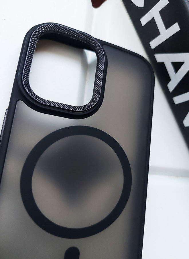 Premium Shockproof MagSafe Case for iPhone 13 with Metal Camera Frame – Stylish Matte Magnetic Mobile Cover for Men, Women & Youth – Anti-Fingerprint, Camera Protection, Drop Resistant (Black) - Image 4