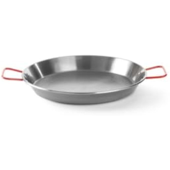 Paellera Sartn Para Paellas Parilladas Para Frer Slo Apta Para Cocinas De Gas Asas Grandes Con Aislamiento Trmico No Apta Para Lavavajillas Ni Microondas 340XH40 MmChapa De Acero