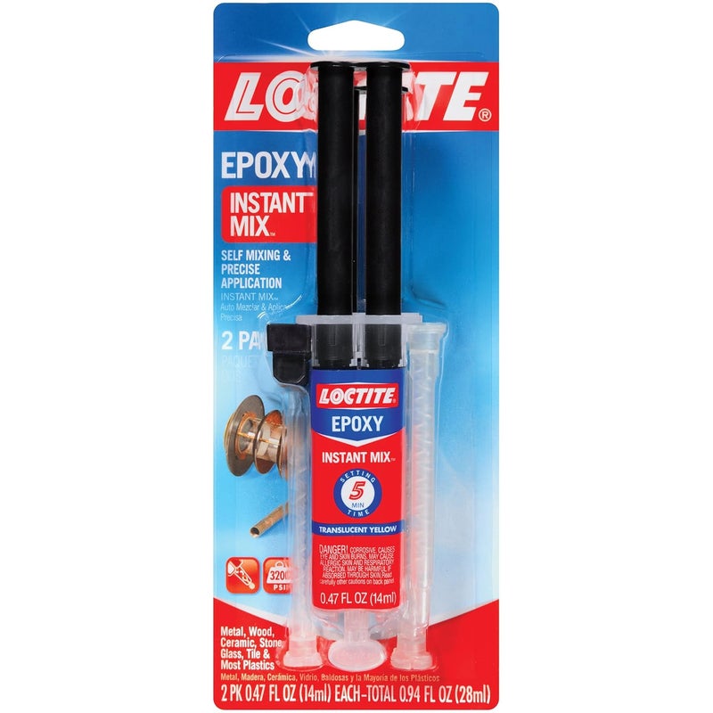 1715208-6 0.47 fl. oz. Syringes Epoxy Five Minute Instant Mix (2 Pack)