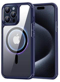 YoYoTech Designed for iPhone 15 Pro Max 6.7-inch Magnetic case Compatible with Magsafe Defender Shockproof,Hard Back Case,Ultra-Thin Crystal Back-Anti-Scratch Cover-Blue  - Image 1