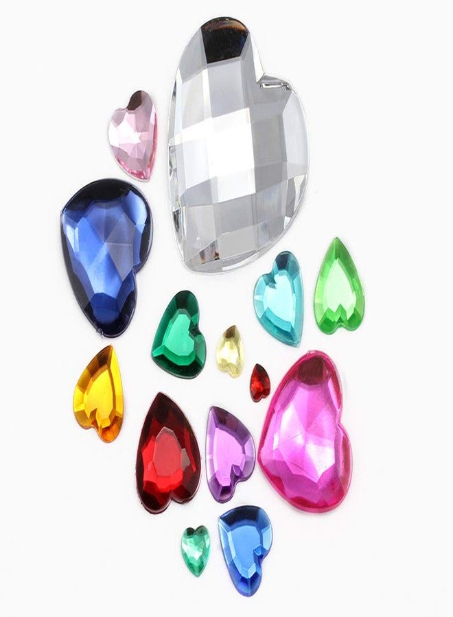 Allstarco 40mm Crystal H102 Flat Back Large Heart Jewels Quality Pro Grade Individually Wrapped - 4 Pieces - Image 4