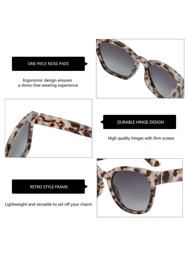 ZENOTTIC Cateye Polarized Sunglasses For Women Oversized Sun Glasses Uv400 Protection Retro Shades Designer Style For Driving - Image 3