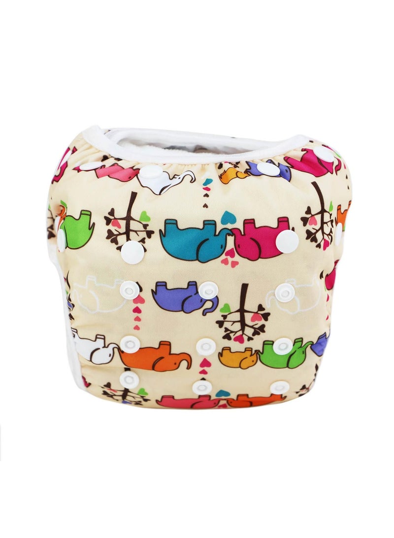 1-Piece Voguish Soft Adjustable Washable Baby Swimming Shorts Diaper - Style P - Image 1