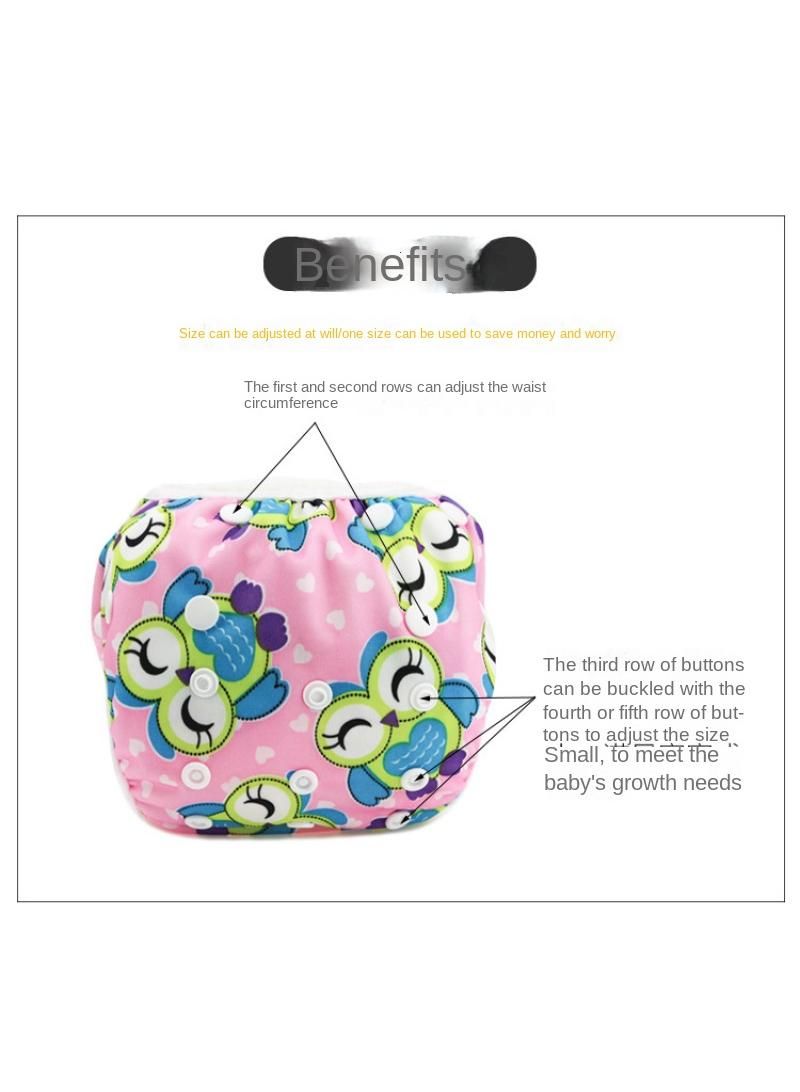 1-Piece Voguish Soft Adjustable Washable Baby Swimming Shorts Diaper - Style P - Image 3