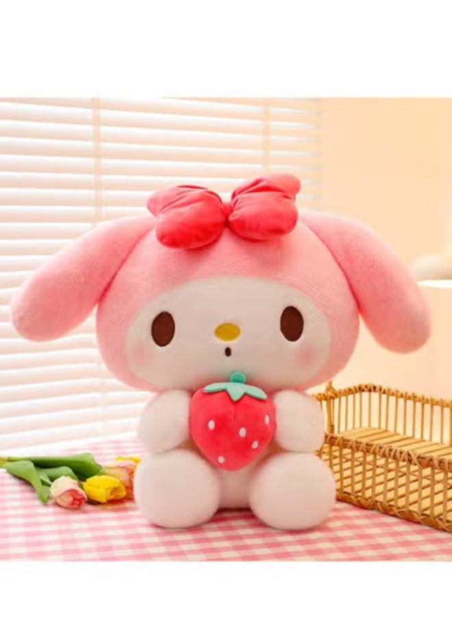 Sanrio 28cm Cartoon Pink Strawberry Melody Plush Doll Plush Toy Room Decoration Soft Doll Suitable for Kids Gifts Party Gifts - Image 1