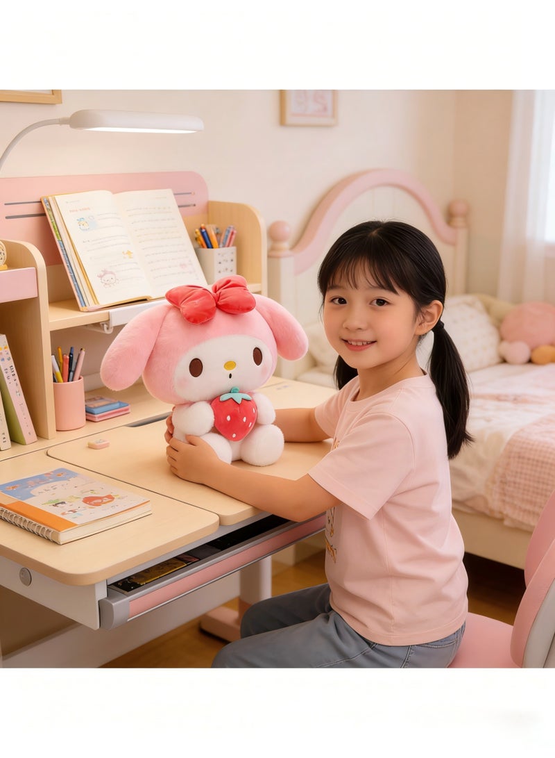 Sanrio 28cm Cartoon Pink Strawberry Melody Plush Doll Plush Toy Room Decoration Soft Doll Suitable for Kids Gifts Party Gifts - Image 3