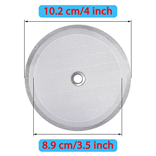 Attsky 6 Pieces Attsky French Press Filter, 4 Inch Stainless Steel Mesh Screen and Replacement Parts for French Press Coffee Maker - Image 2