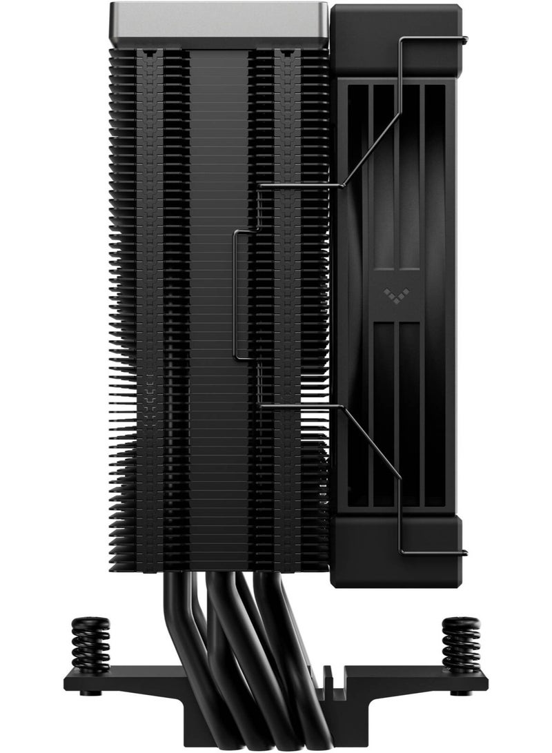 ديب كول مبرد المعالج AK400 G2 DIGITAL NYX - مبرد هوائي للمعالج مزود بتقنية الذكاء الاصطناعي لضبط درجة الحرارة ديناميكيًا، وشاشة عرض رقمية رباعية الأجزاء، ومروحة PWM مقاس 120 مم، و4 أنابيب حرارية نحاسية، ومنفذ PWM رباعي الأطراف، ومحمل هيدروليكي، ويدعم منصات Intel وAMD المتعددة، باللون الأسود | R-AK400G2-BKNNMN-GJD-1 - Image 4
