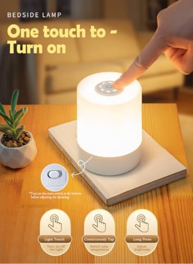 infino Rechargeable Touch Night Light, Dimmable LED Bedside Lamp with Remote, Baby Nursery Lamp, 3 Color Temperatures, Timer, Perfect for Bedroom, Dorm, Night Feeding - Image 5