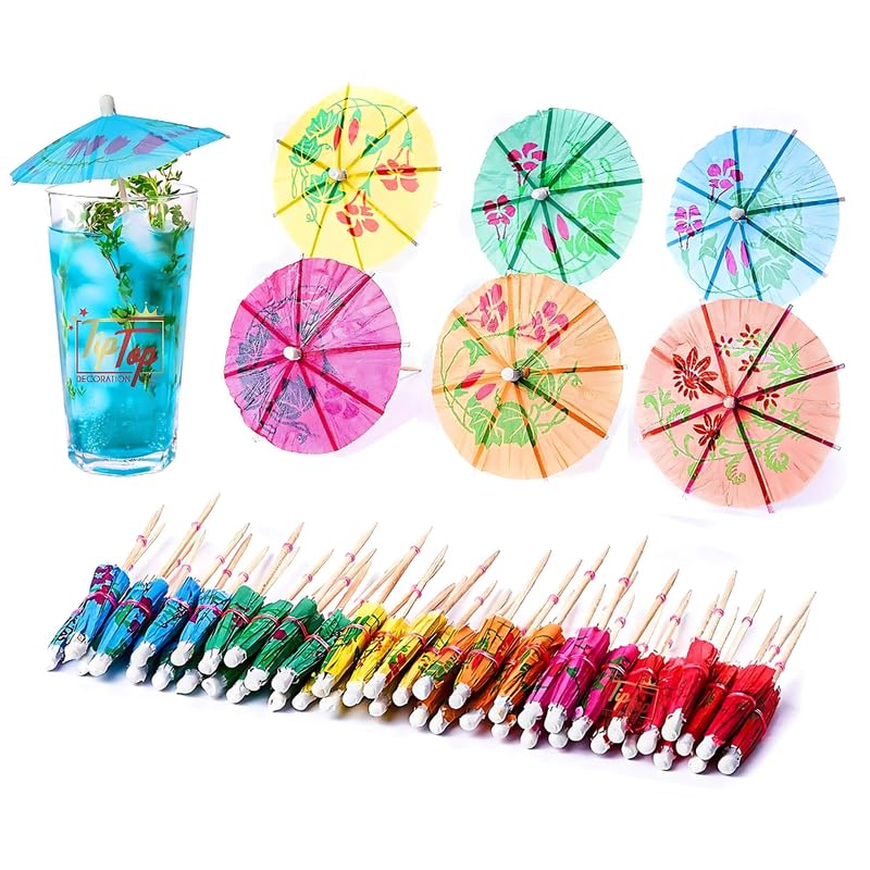 VELEXE Umbrella Toothpick - Pack of 280 (9x10 CM) | Compact, Portable & Durable Mini Toothpicks | Reusable for Travel, Parties, and Everyday Use | Stylish Design with Umbrella Handle - Image 1