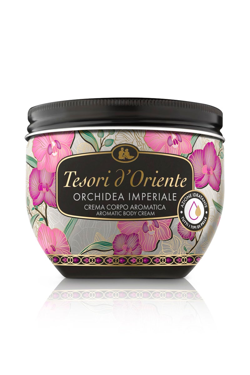 Tesori d'Oriente: "Orchidea Della Cina" ("China Orchid") Body Cream - 300 Ml (10us Fl Oz) [ Italian Import ] - Image 2