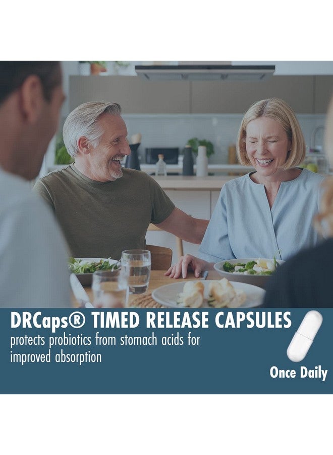 Prebiotics & Probiotics 50 Billion CFU for Women & Men - Time-Release Bifidobacterium Lactobacilli Probiotics for Digestive Health, Bloating Relief, USA-Made, Kosher Live Probiotics with Sunfibre FOS - Image 4