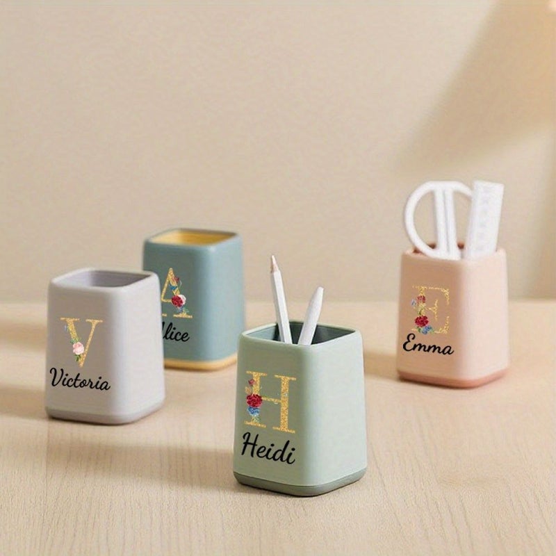 Personalized Pen Holder Pink Desktop Storage Box Original Gift For Her Storage Pen Cup High End Office Accessories Corporate Gifts Father Day Teacher Day Reward For Student - Image 5