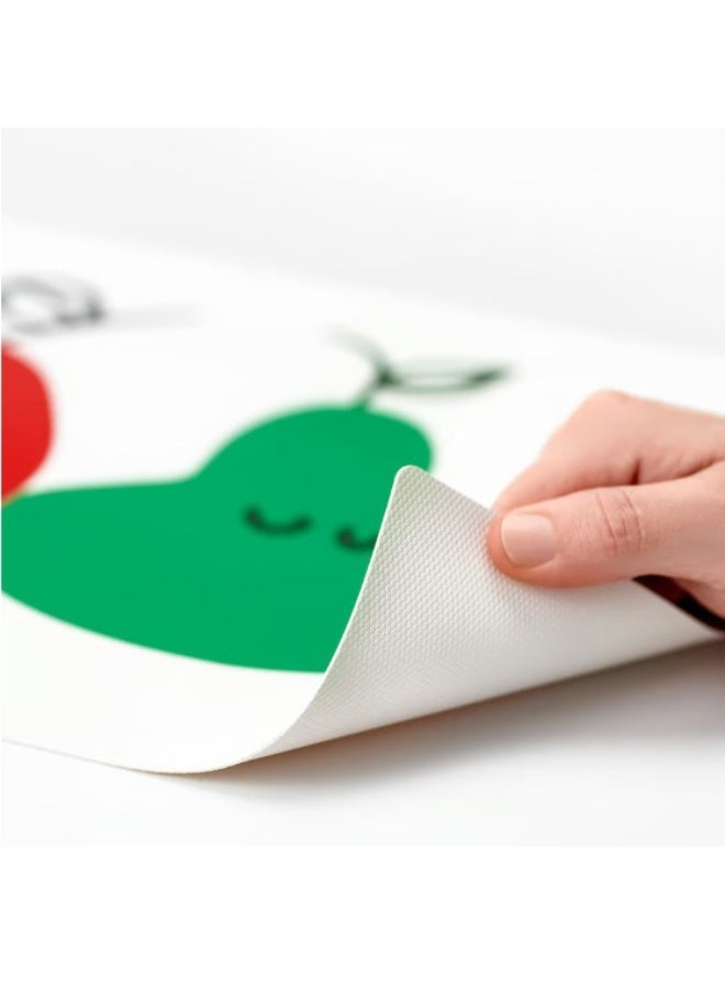 مفرش طاولة، أحمر/أخضر، 30×40 سم - Image 2