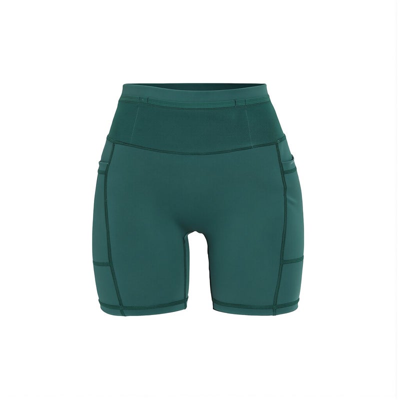 Universal Fit Running Shorts Compatible All Phone Sizes Women Green S - Image 1